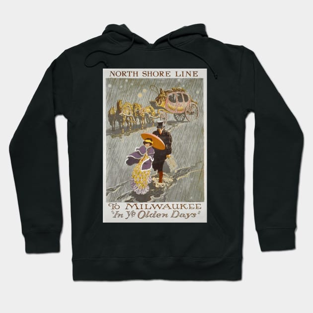 Milwaukee - Vintage Travel Poster Hoodie by Culturio